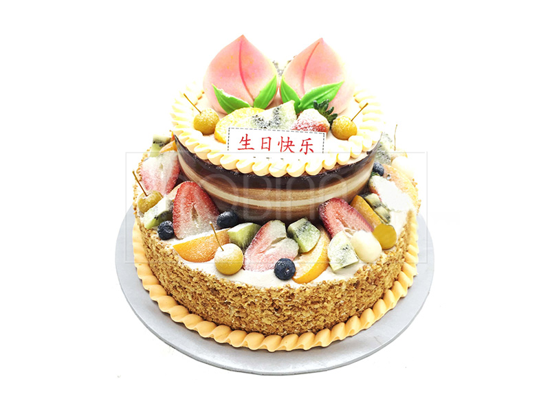 LG026  Two Tiers Fruit Cake